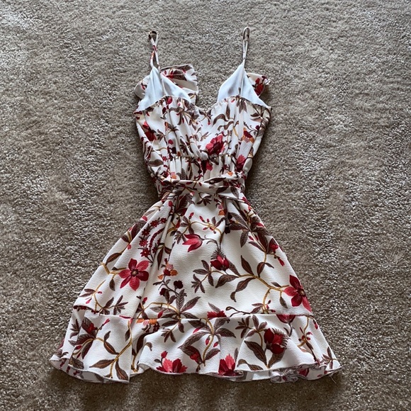 Spaghetti strap - mini floral print dress - Picture 7 of 9